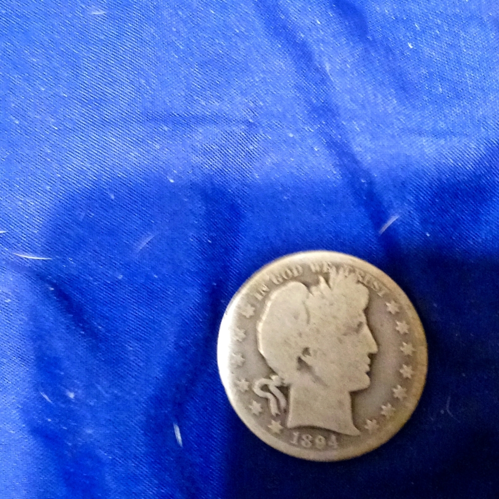 1894 Barber 50 cents piece 90percent silver